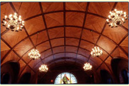 image of the chapel ceiling