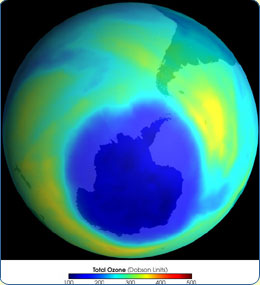 image of the earth's ozone